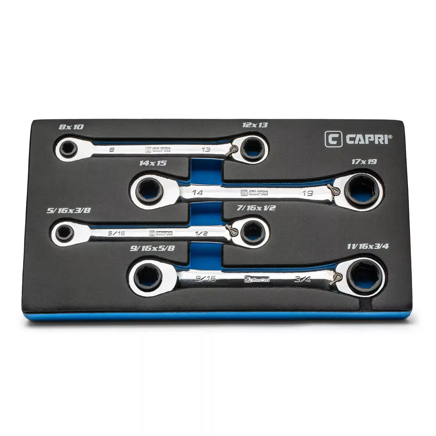 4-in-1 Reversible Box End Ratchet Wrench Set