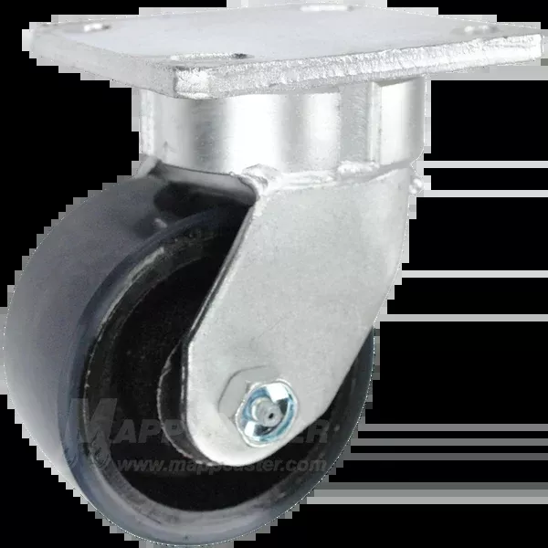 4" x 2" Polyurethane on Iron Wheel Kingpinless Swivel Caster - 800 Lbs Capacity
