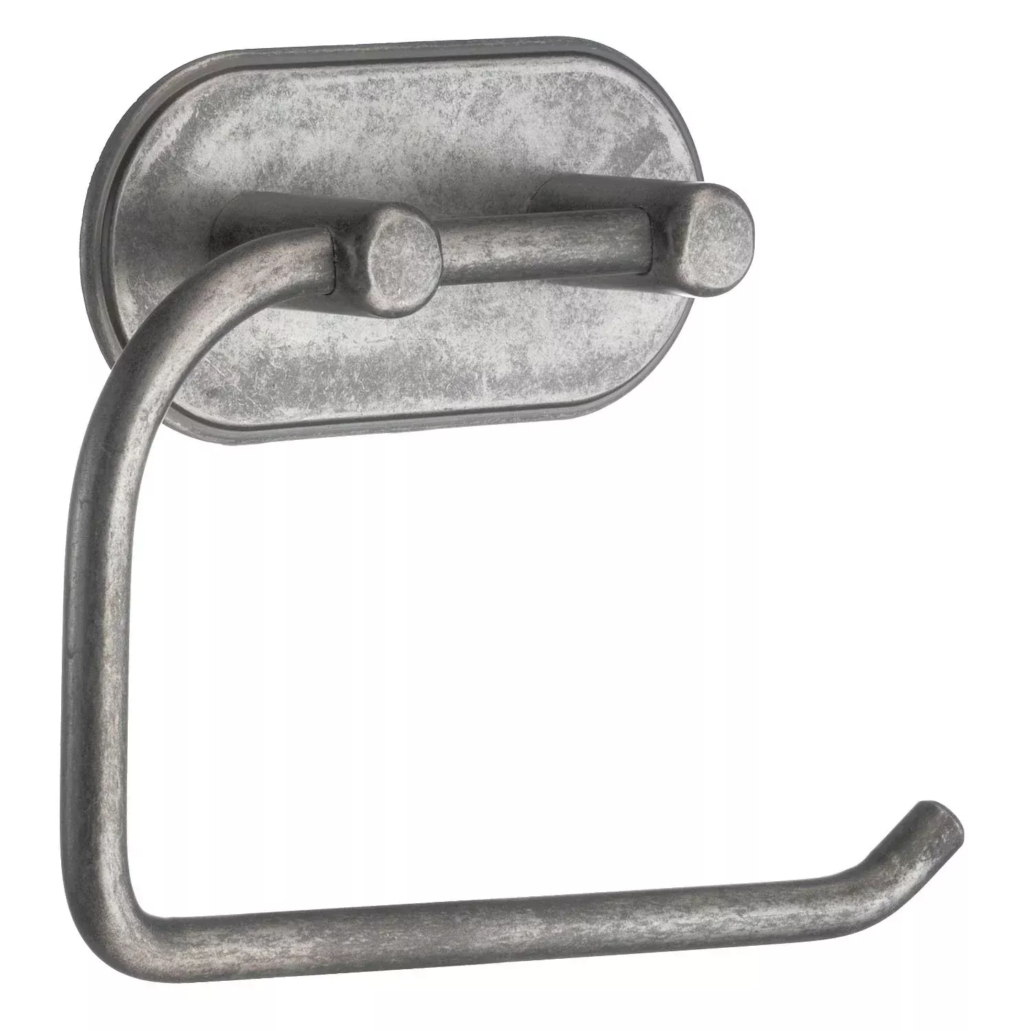 Beslagsboden Design Toilet Roll Holder in Pewter Self-adhesive BG1127