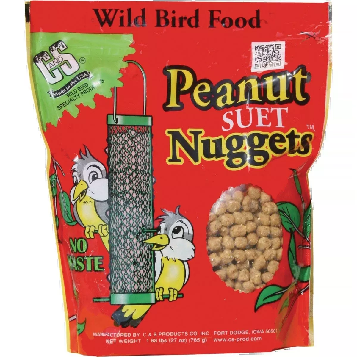 C&S Peanut Suet Nuggets 27 oz – Nutritious Wild Bird Treat
