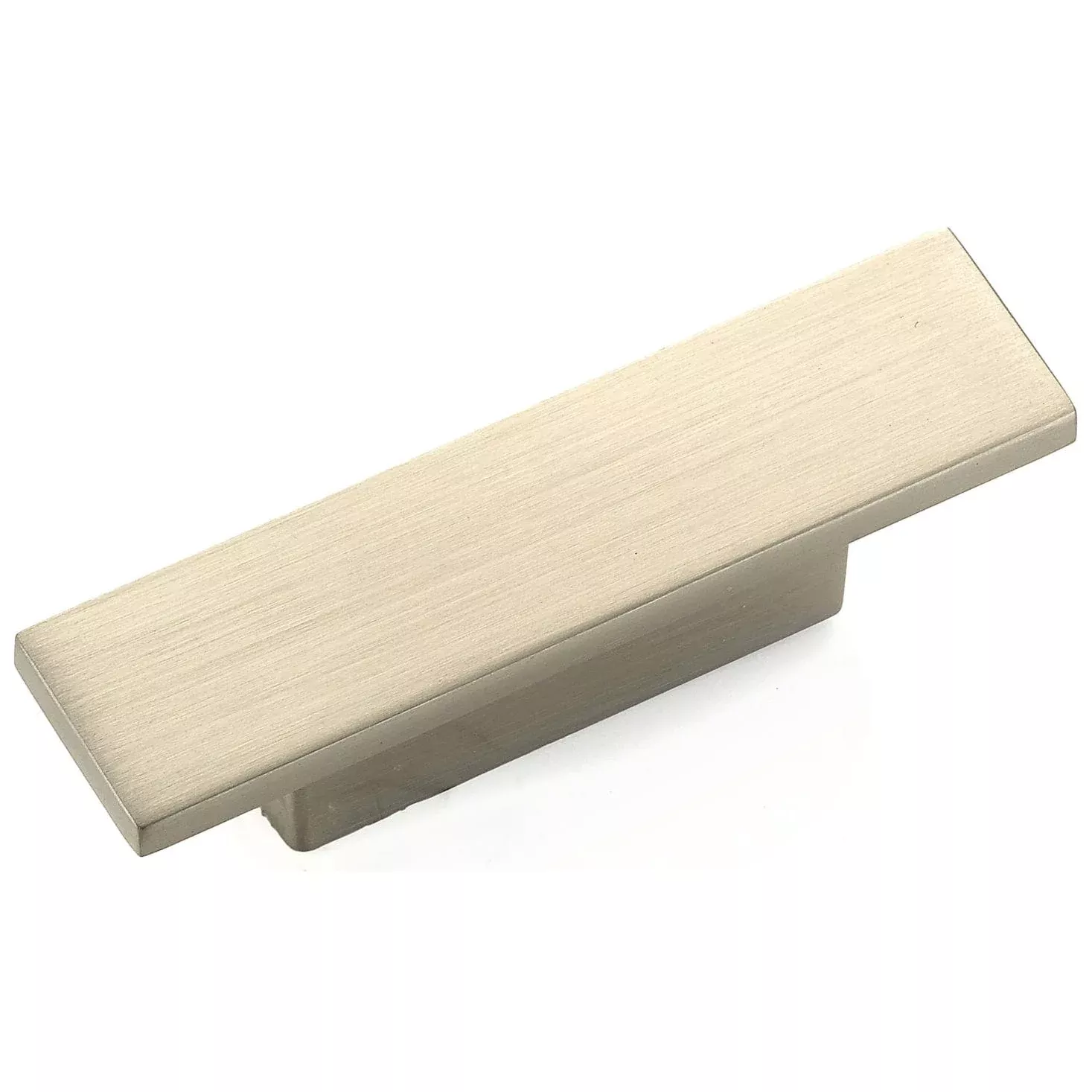Contemporary Knob, 2-3/4" x 21/32", Brushed Nickel