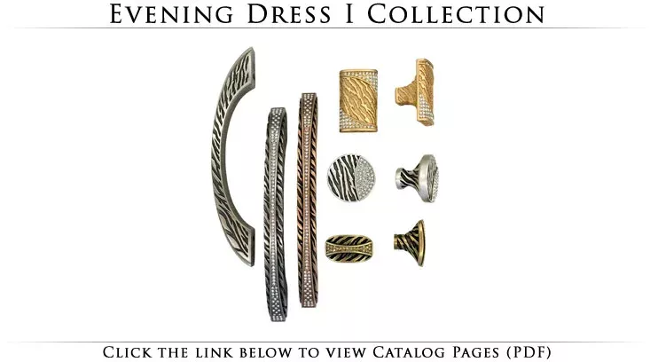 Edgar Berebi Evening Dress 5 Small Shell Knob 10347 Cabinet Knob