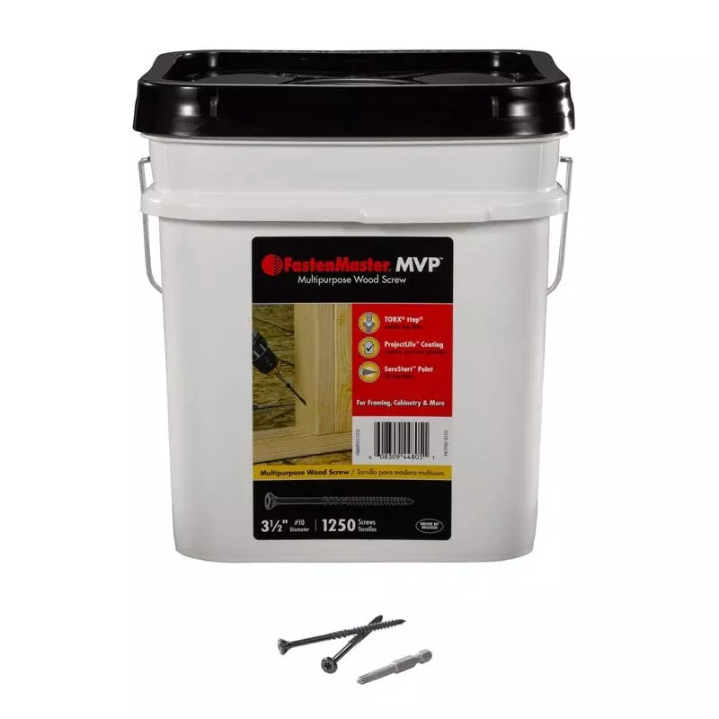 FastenMaster MVP 3-1/2 in. L Torx Ttap Self-Tapping Wood Screws 1250