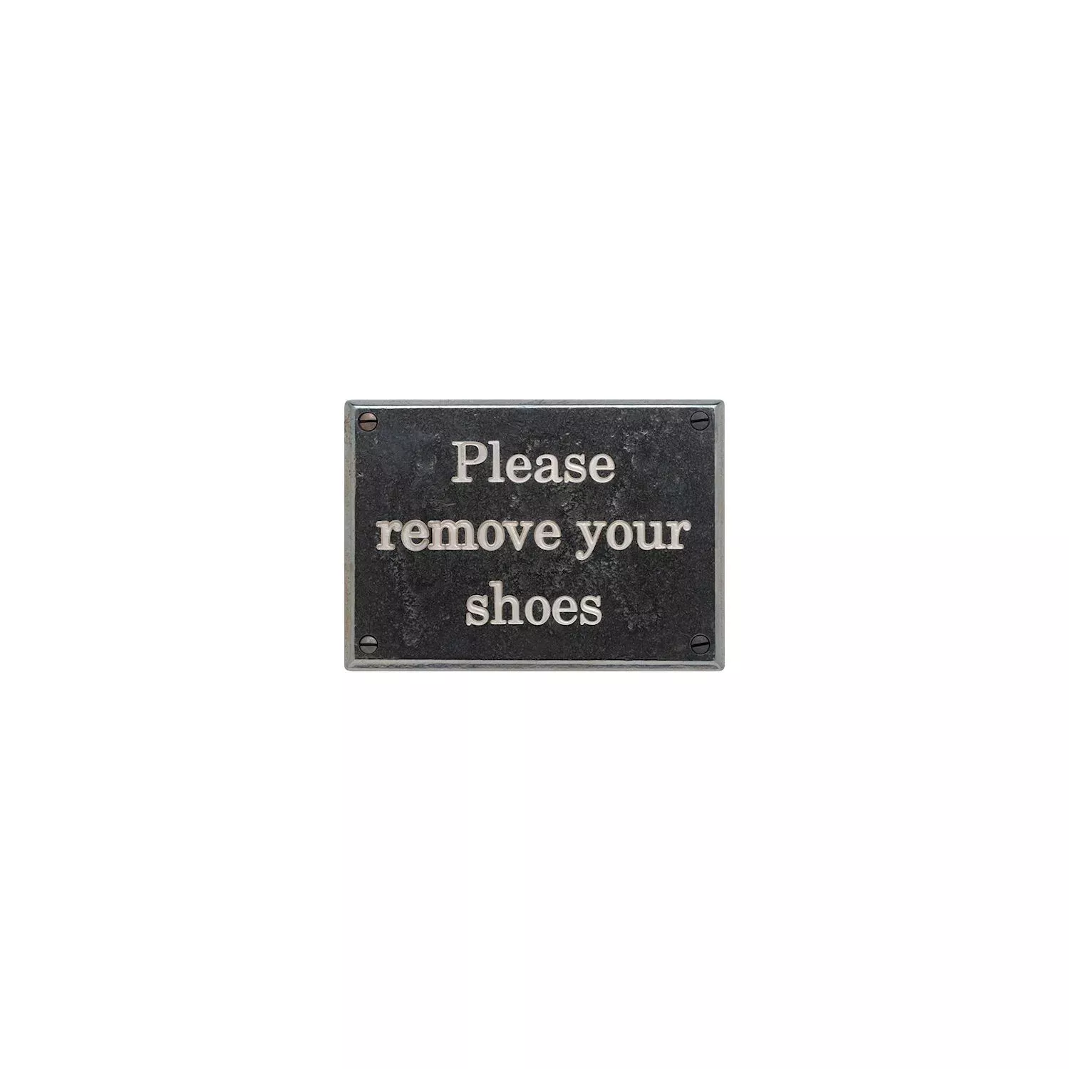 Get Rocky Mtn PL200-NCS Please Remove Your Shoes Plaque – New Century Schoolbook Font
