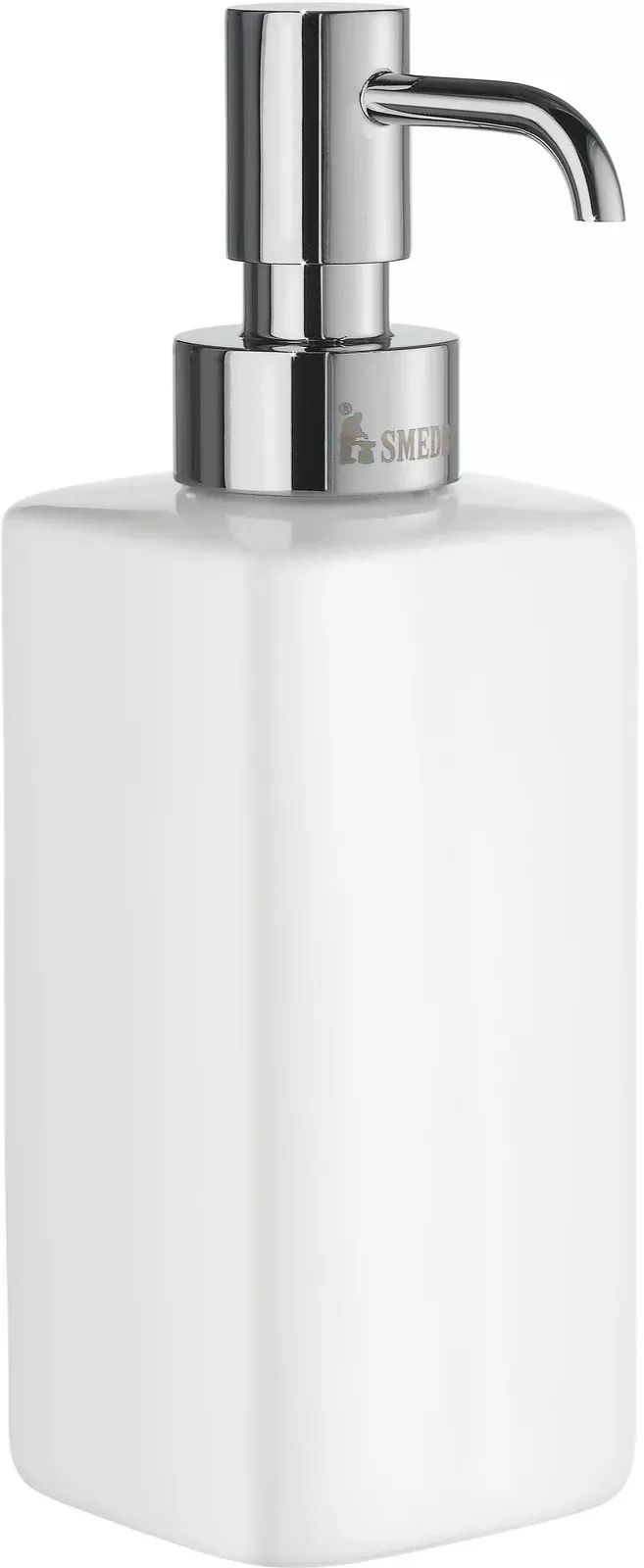 Ice Soap Dispenser, Free Standing, Porcelain with Pumphead in Polished