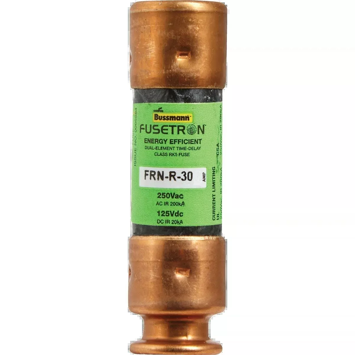 INCRA Bussmann 30A FRN-R Cartridge Fuse for Motor Protection
