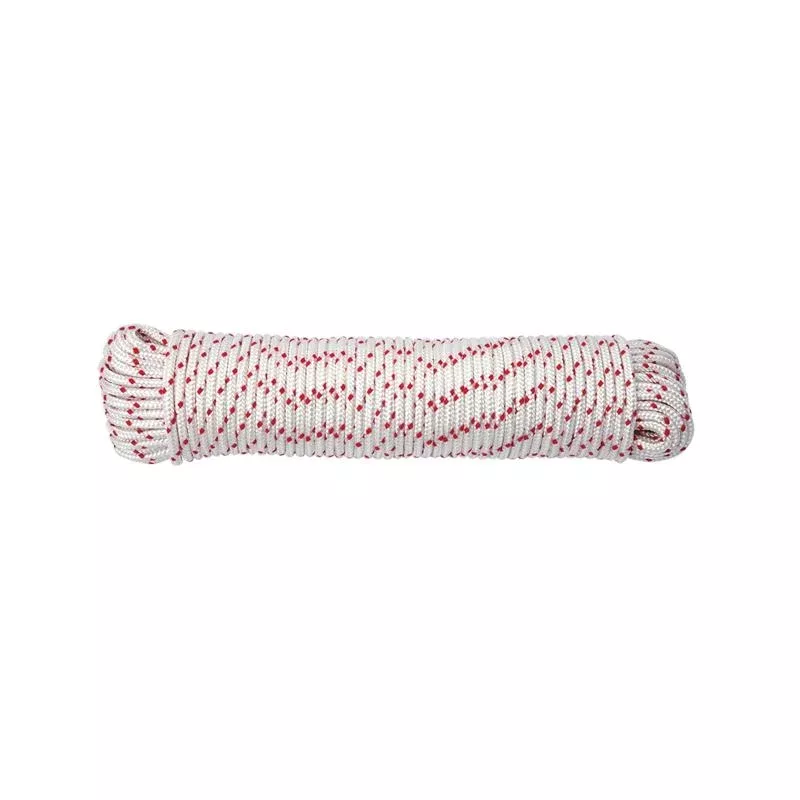 Koch 3/16 in. D X 100 ft. L Red/White Diamond Braided Polyester Rope