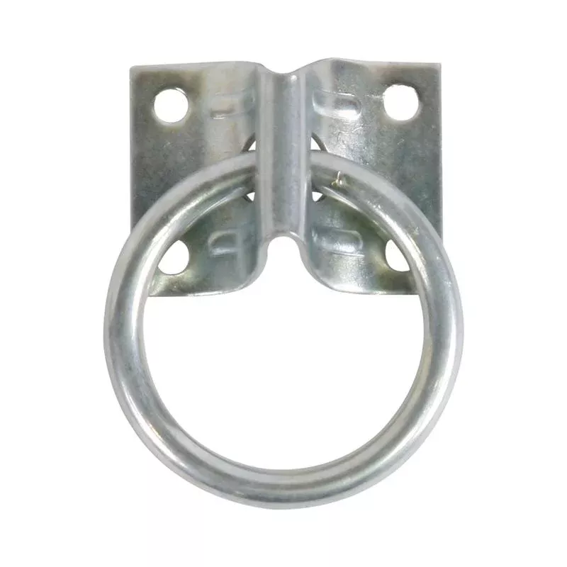 Koch Industries Large Zinc-Plated Silver Steel 2 in. L Hitching Ring 1