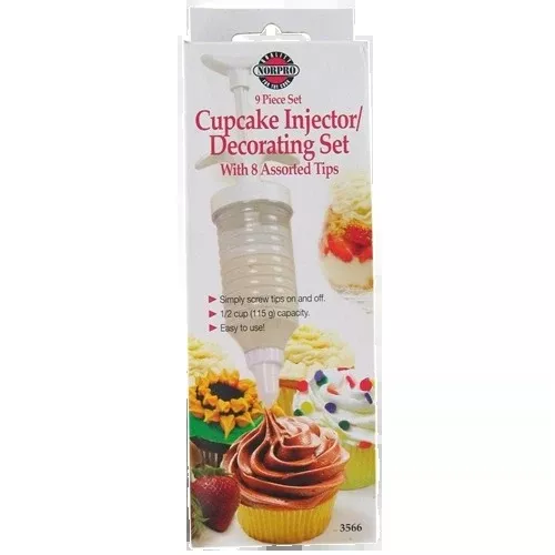 Norpro Cupcake Injector Set for Easy Cupcake Decorating