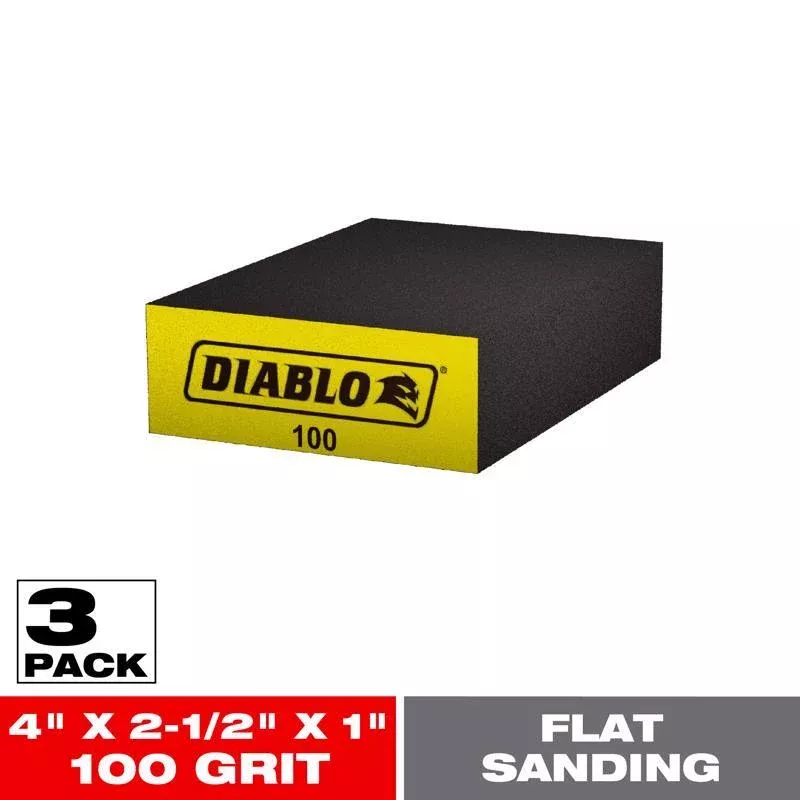 SANDING SPONGE 100G 3PK