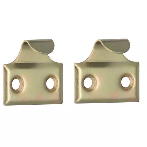 Sash Lift Hooks- Brass Plated- 2 Pack- With Screws