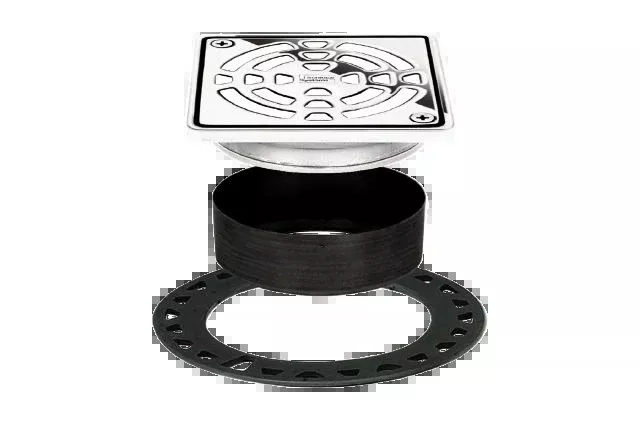 Schluter Chrome KERDI Drain Grate Kit 4" – Sleek & Durable