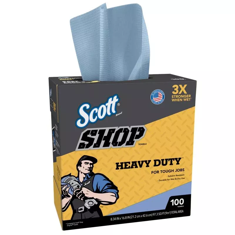 Scott Non-Woven Fibers Shop Towels 16.8 in. W X 8.34 in. L 100 sheet 1