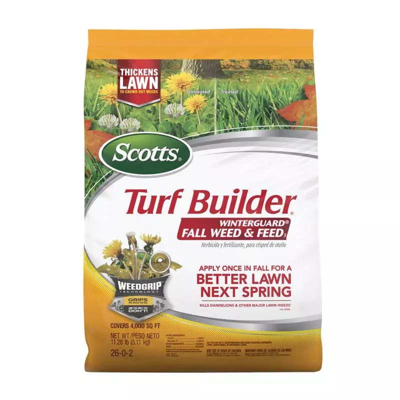 Scotts Turf Builder Weed & Feed Lawn Fertilizer For All Grasses 4000