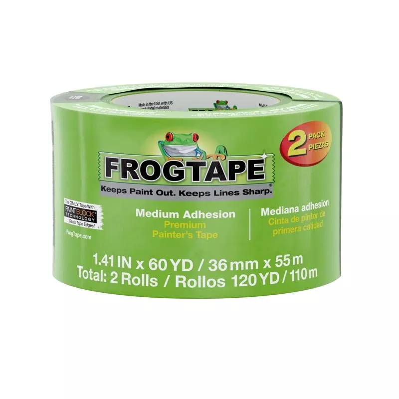 Shurtape Frog Tape 1.41 in. W X 60 yd L Green Medium Strength