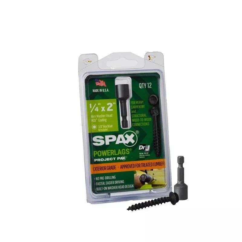 SPAX PowerLags 1/4 in. X 2 in. L Washer High Corrosion Resistant