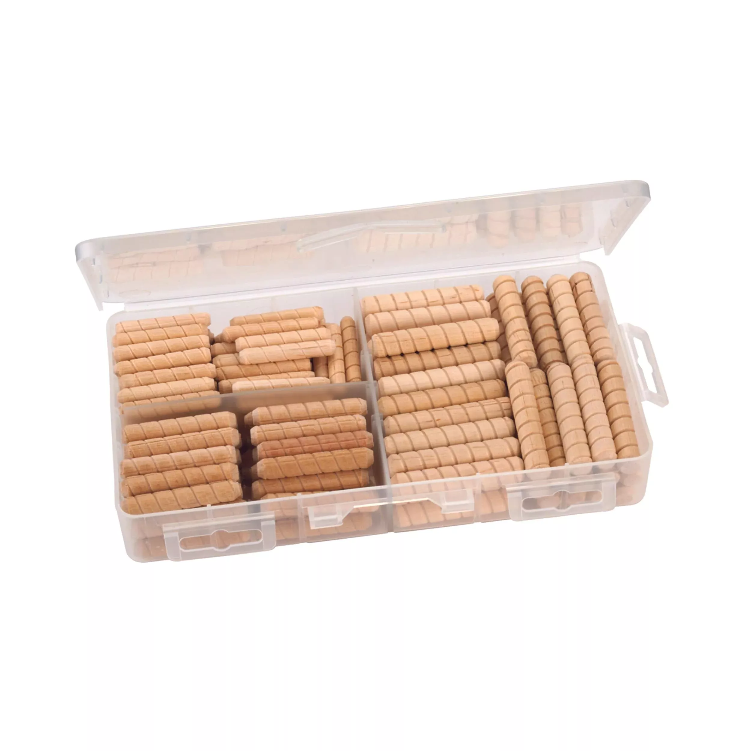 Spiral Groove Wood Dowel Pins - Assorted - 120 Piece | Woodcraft