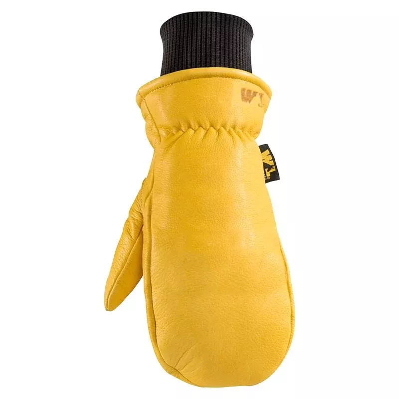 Wells Lamont Hyrahyde Men's Indoor/Outdoor Work Mittens Black/Yellow L